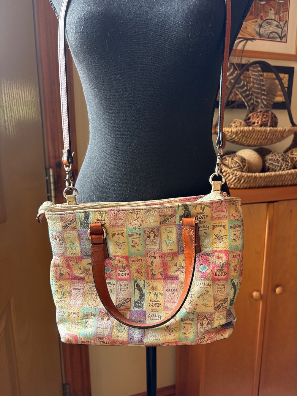 Fossil Stamp Leather Bag